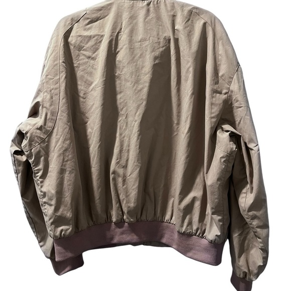 Members Only Vintage 80's Brown Gray Jacket Size XL Collared Long Sleeve Zip Up - Picture 5 of 6